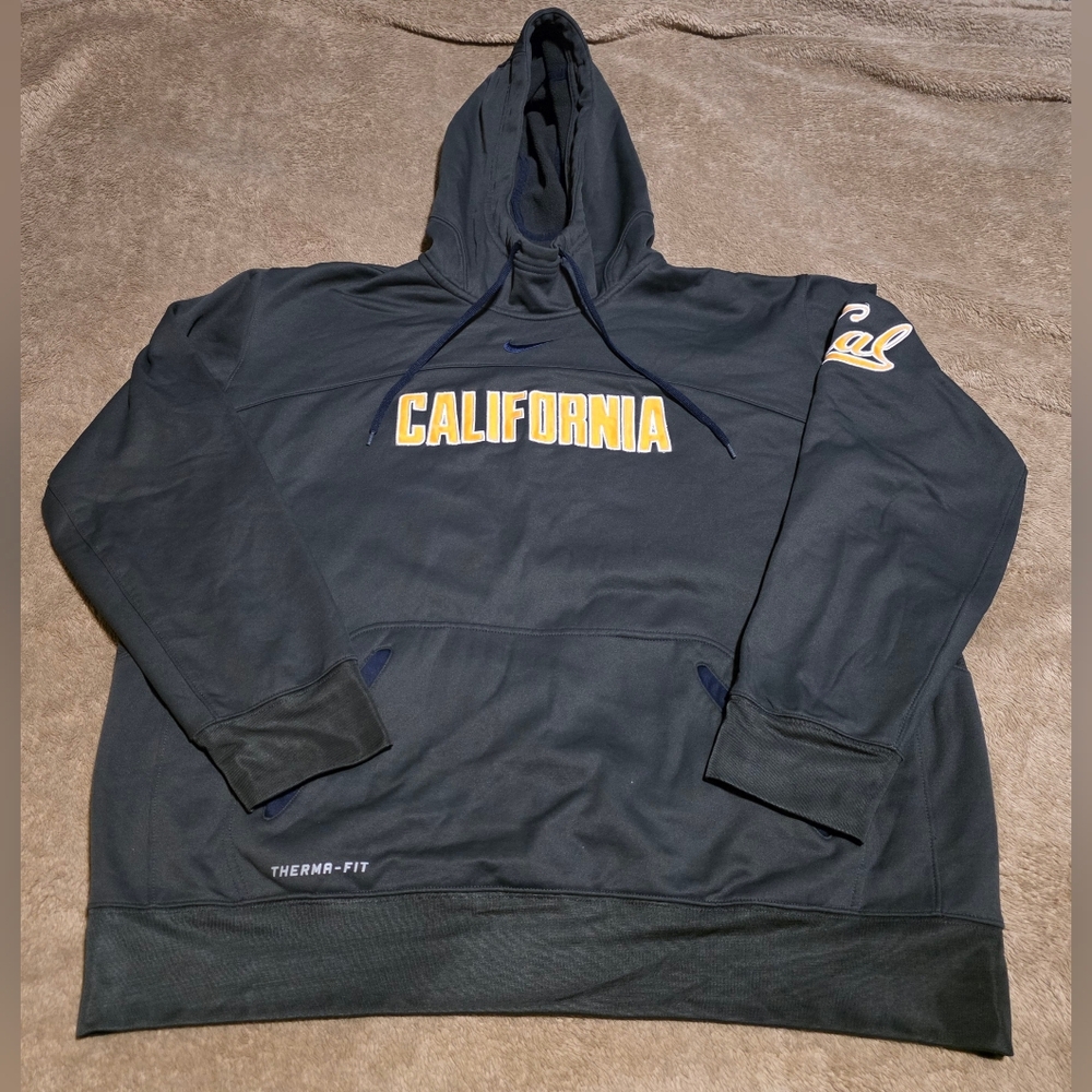 GUC Womens Nike Elite Cal Berkeley Golden Bears Hoodie Therma-Fit Sz XXL